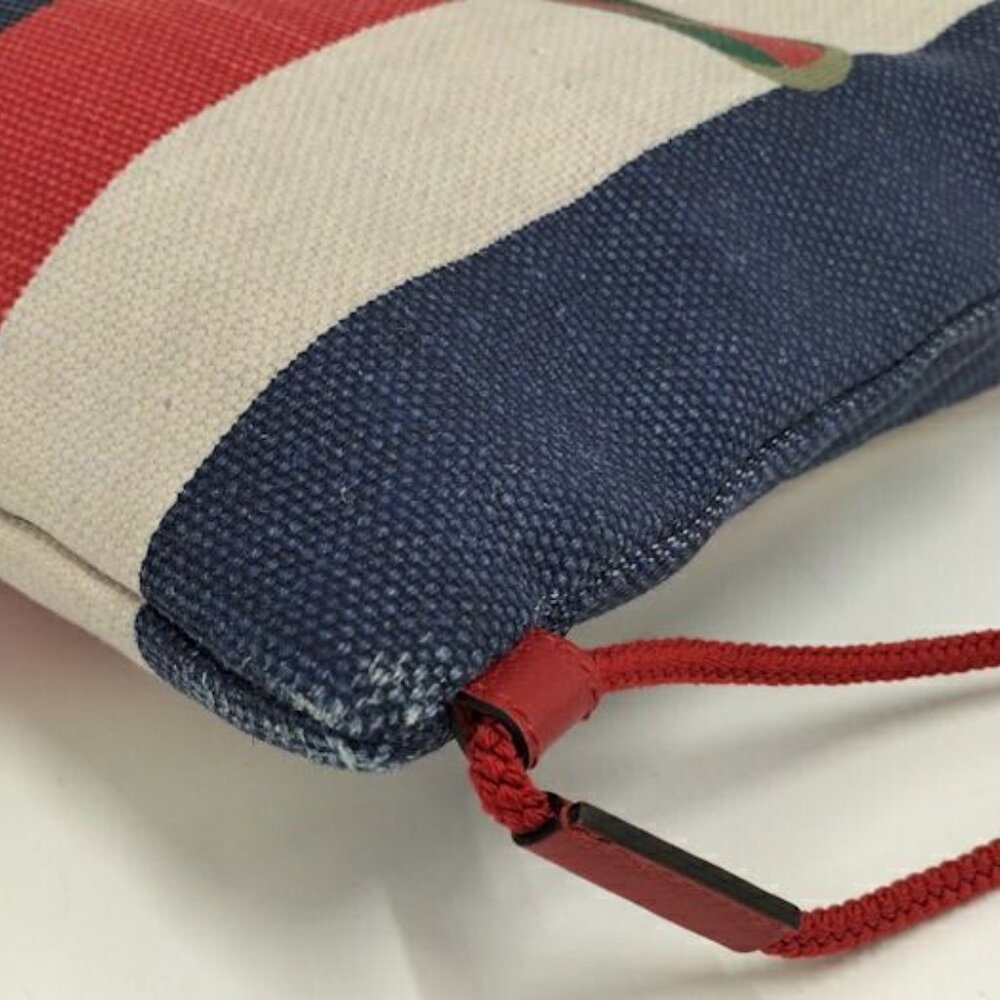 Gucci Backpack Draw String Logo Canvas Tricolor - image 3